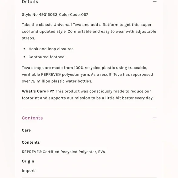 Free People Teva Flatform Platform Universal Light Weight Colorblock Sandals New - Picture 16 of 16